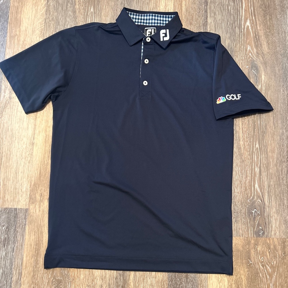 Navy Blue Footjoy PGA Golf Shirt Size M